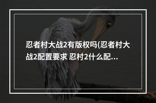 忍者村大战2有版权吗(忍者村大战2配置要求 忍村2什么配置能玩)