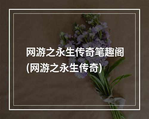 网游之永生传奇笔趣阁(网游之永生传奇)