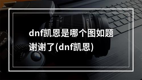 dnf凯恩是哪个图如题谢谢了(dnf凯恩)