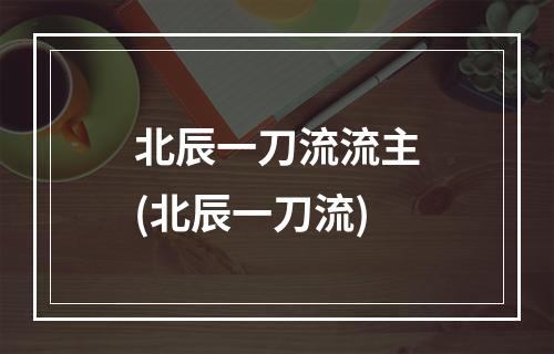 北辰一刀流流主(北辰一刀流)