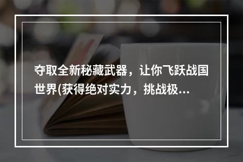 夺取全新秘藏武器，让你飞跃战国世界(获得绝对实力，挑战极限)