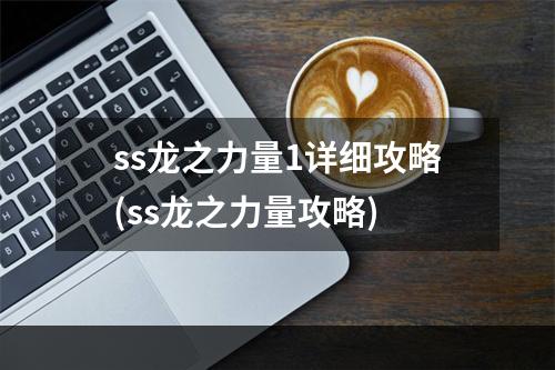 ss龙之力量1详细攻略(ss龙之力量攻略)