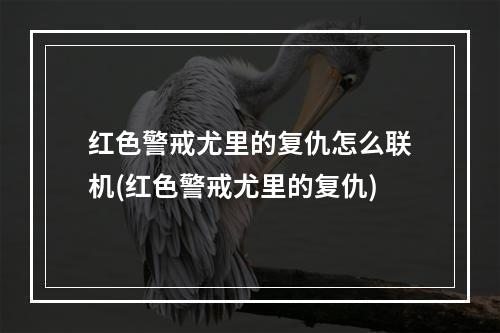 红色警戒尤里的复仇怎么联机(红色警戒尤里的复仇)