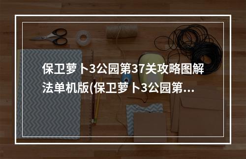 保卫萝卜3公园第37关攻略图解法单机版(保卫萝卜3公园第37关攻略)