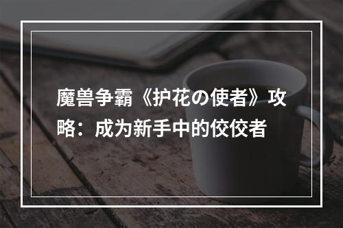 魔兽争霸《护花の使者》攻略：成为新手中的佼佼者