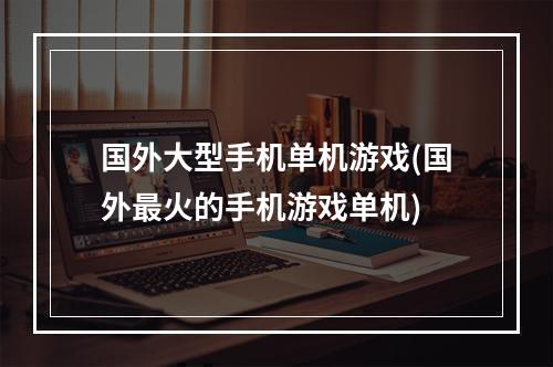 国外大型手机单机游戏(国外最火的手机游戏单机)