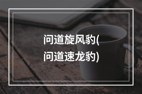 问道旋风豹(问道速龙豹)