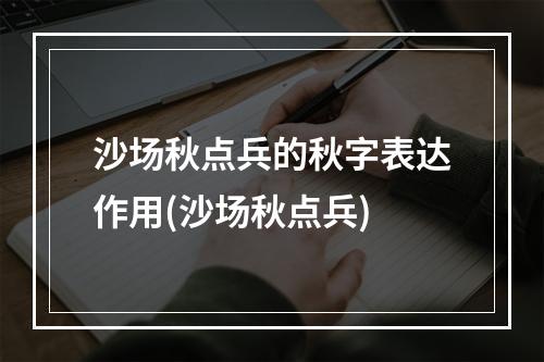 沙场秋点兵的秋字表达作用(沙场秋点兵)