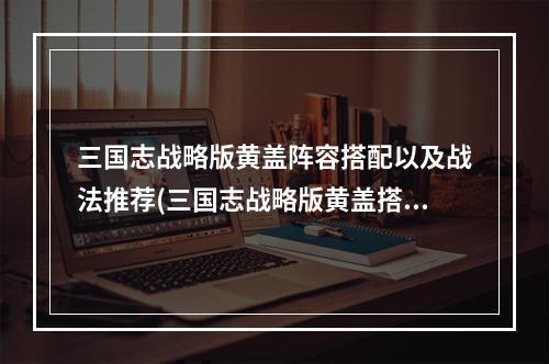 三国志战略版黄盖阵容搭配以及战法推荐(三国志战略版黄盖搭配黄盖最强阵容攻略)