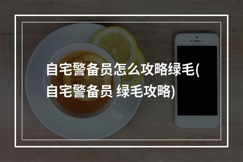 自宅警备员怎么攻略绿毛(自宅警备员 绿毛攻略)