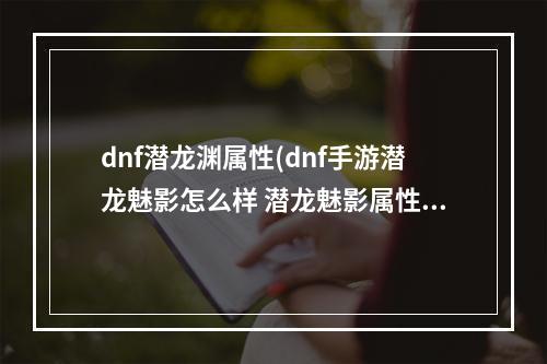 dnf潜龙渊属性(dnf手游潜龙魅影怎么样 潜龙魅影属性一览)