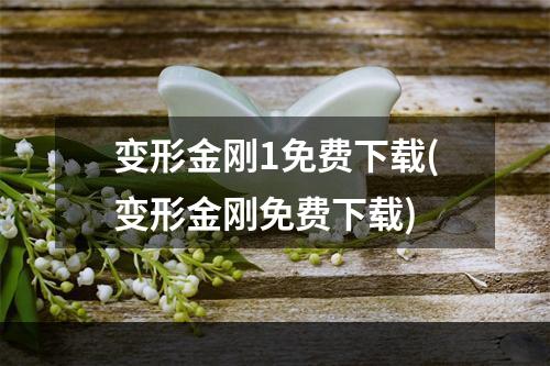 变形金刚1免费下载(变形金刚免费下载)