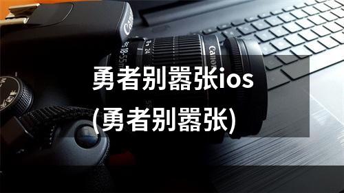 勇者别嚣张ios(勇者别嚣张)