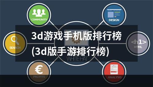 3d游戏手机版排行榜(3d版手游排行榜)