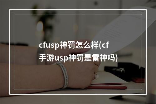 cfusp神罚怎么样(cf手游usp神罚是雷神吗)