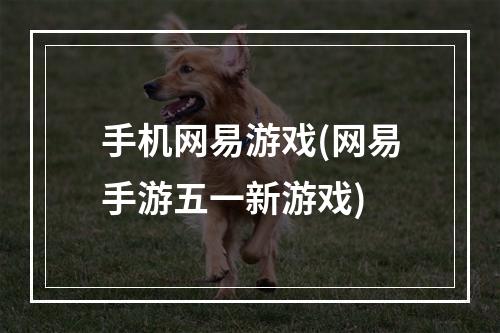 手机网易游戏(网易手游五一新游戏)