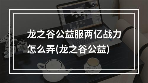 龙之谷公益服两亿战力怎么弄(龙之谷公益)