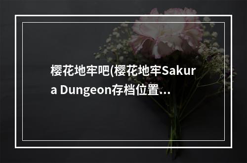 樱花地牢吧(樱花地牢Sakura Dungeon存档位置 PC版存档在哪)