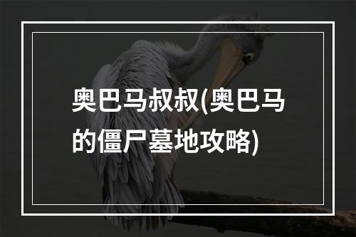 奥巴马叔叔(奥巴马的僵尸墓地攻略)