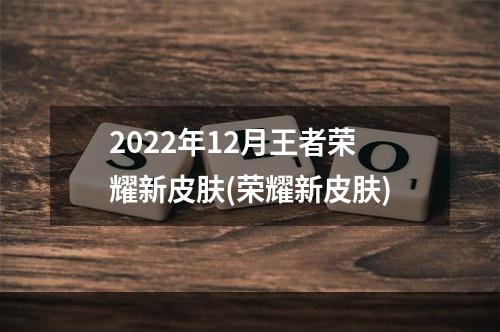 2022年12月王者荣耀新皮肤(荣耀新皮肤)