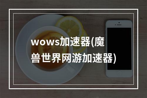 wows加速器(魔兽世界网游加速器)