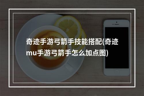 奇迹手游弓箭手技能搭配(奇迹mu手游弓箭手怎么加点图)