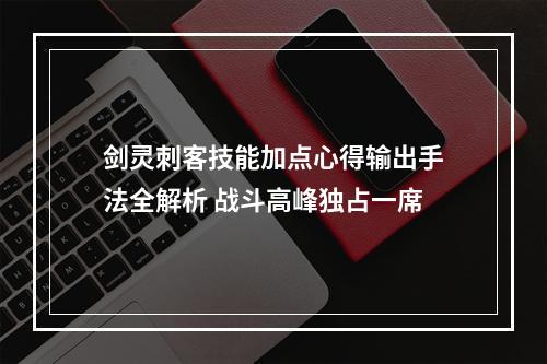 剑灵刺客技能加点心得输出手法全解析 战斗高峰独占一席