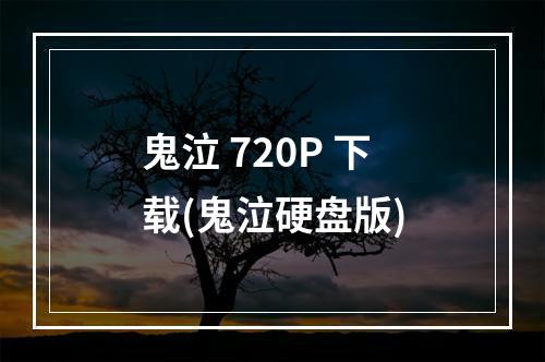 鬼泣 720P 下载(鬼泣硬盘版)