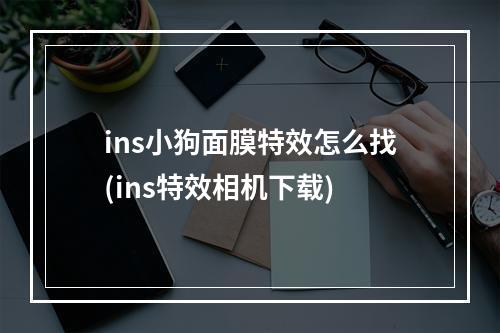 ins小狗面膜特效怎么找(ins特效相机下载)