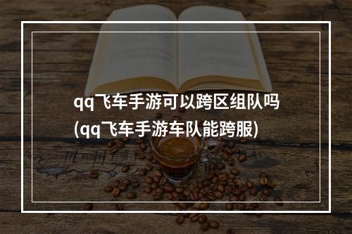 qq飞车手游可以跨区组队吗(qq飞车手游车队能跨服)