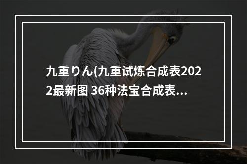 九重りん(九重试炼合成表2022最新图 36种法宝合成表官方版)