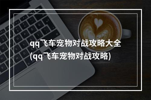 qq飞车宠物对战攻略大全(qq飞车宠物对战攻略)