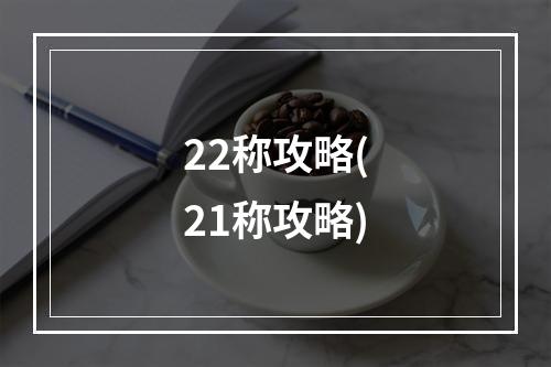 22称攻略(21称攻略)