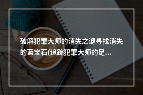 破解犯罪大师的消失之谜寻找消失的蓝宝石(追踪犯罪大师的足迹)