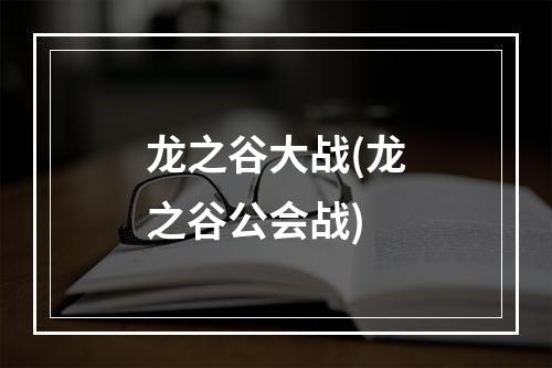 龙之谷大战(龙之谷公会战)