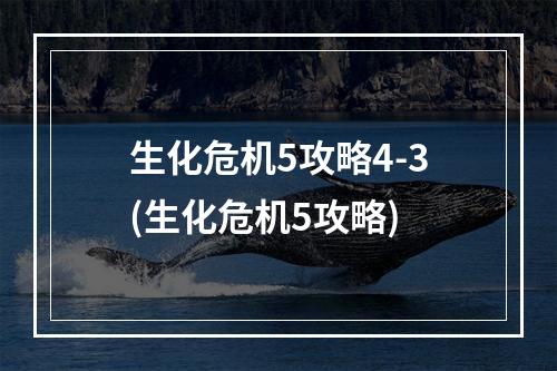 生化危机5攻略4-3(生化危机5攻略)