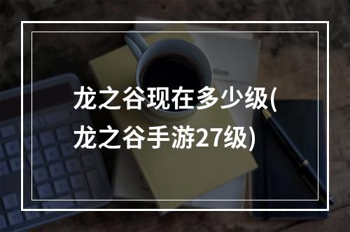 龙之谷现在多少级(龙之谷手游27级)