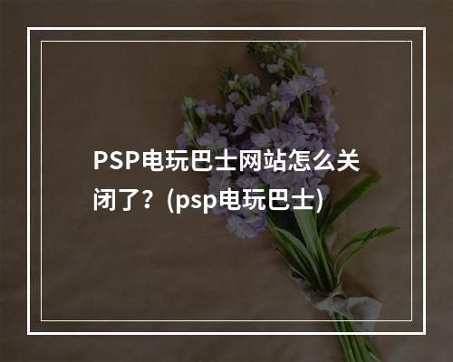 PSP电玩巴士网站怎么关闭了？(psp电玩巴士)