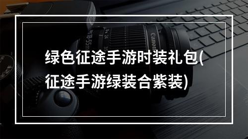 绿色征途手游时装礼包(征途手游绿装合紫装)