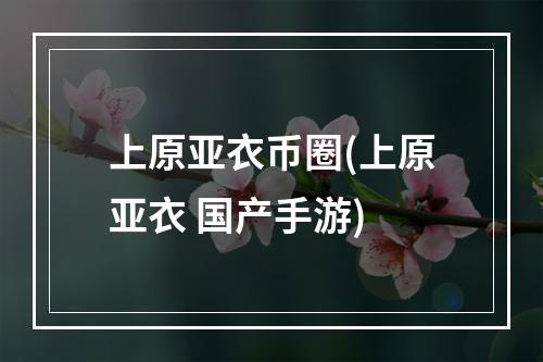 上原亚衣币圈(上原亚衣 国产手游)