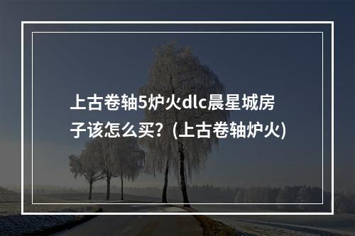 上古卷轴5炉火dlc晨星城房子该怎么买？(上古卷轴炉火)