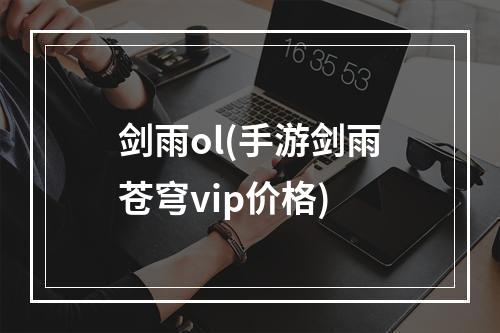 剑雨ol(手游剑雨苍穹vip价格)