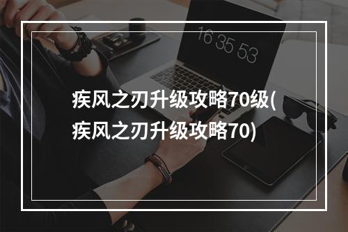 疾风之刃升级攻略70级(疾风之刃升级攻略70)