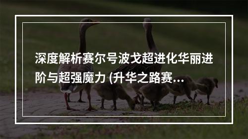 深度解析赛尔号波戈超进化华丽进阶与超强魔力 (升华之路赛尔号波戈超进化)