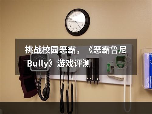 挑战校园恶霸，《恶霸鲁尼 Bully》游戏评测