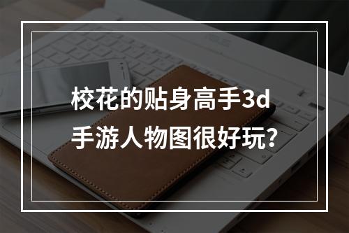 校花的贴身高手3d手游人物图很好玩？