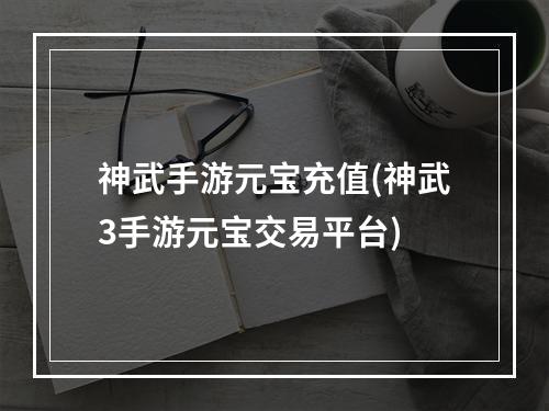 神武手游元宝充值(神武3手游元宝交易平台)