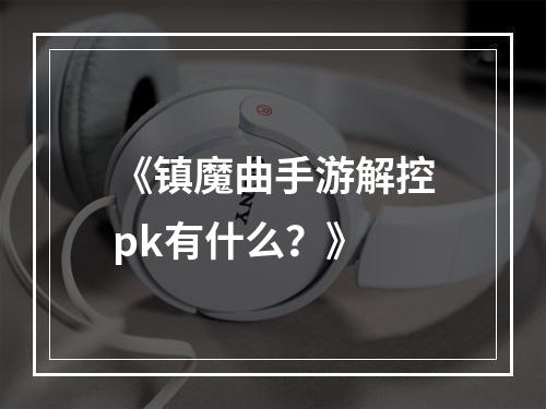 《镇魔曲手游解控pk有什么？》