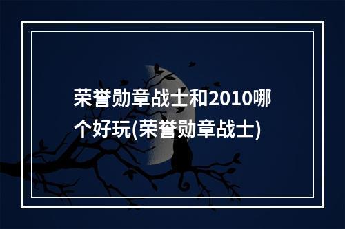 荣誉勋章战士和2010哪个好玩(荣誉勋章战士)