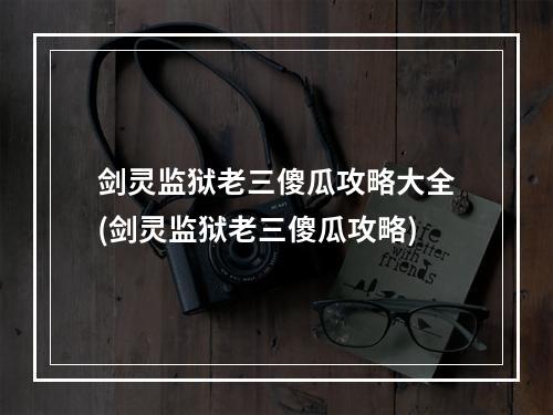 剑灵监狱老三傻瓜攻略大全(剑灵监狱老三傻瓜攻略)